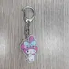 Llavero Creativo de Acrílico Transparente de Doble Cara, Dibujo Animado Lindo de Aspecto Alto, Accesorios para Mochila de Estudiante, Colgante para Mochila Escolar de Niños