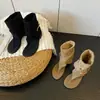 Sandálias Hui Liya B02 Estilo Retrô Francês com Biqueira de Tira, Novas Botas Curtas Baixas de Verão, Sapatos Romanos Versáteis e Fashion com Salto Grosso