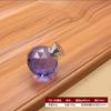 Tirador de cristal de un solo orificio k9 con forma de diamante, esférico, redondo, moderno, de vidrio transparente, para puerta de gabinete de cajón, tirador para mueble de 30 mm