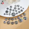 Accesorios de plata antigua, portacuentas, portaflores, tapas para cuentas, separadores de cuentas, almohadillas, accesorios para pulseras de cristal para manualidades, plata 99.9%