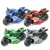 Juguetes de Modelo de Motocicleta de Aleación con Retroceso Transfronterizos Adornos de Escritorio Motocicleta Muñeca Clip Infantil Máquina de Juegos Regalos Venta al por Mayor
