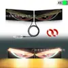 Nuevo Ojo de Diablo para Coche Luz LED Decorativa Neutra Panel de Pantalla de Luces Luz Decorativa Personalizada 11 Modos USB