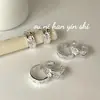 Anillo Onihan de Plata de Ley S925 Lujo Ligero Versátil Estilo Frío Textura Personalidad de Nicho Moda Anillo Abierto