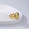 Anillo Metálico Brillante de Cruz Henna para Mujer, Anillo Abierto Simple y Elegante Estilo Ins Europeo y Americano, Suministro Directo en Stock