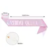 Cinturón de Hombro con Brillo de Cumpleaños Transfronterizo Certiquette Cinturón Reina Niña Cinturón de Cumpleaños Cinta Decoración de Fiesta