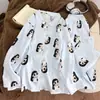 Nuevos Pijamas de Algodón Nube para Niñas de Primavera y Otoño, Estilo Lindo y Dulce, Manga Larga y Pantalón Largo Ropa de Casa, Venta al por Mayor Transfronteriza