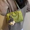 Bolso acolchado de gamuza de alta gama para mujer, nuevo y moderno 2026, bolso de hombro y bandolera vintage de lujo ligero de nicho para verano