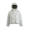 ADAM BO Nueva Chaqueta de Plumas de Invierno para Mujer, 90% Plumón de Pato Blanco, con Capucha, Chaqueta Acolchada Cálida, Abrigo Estilo Coreano