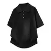 Camisa Polo de Manga Corta para Hombre Estilo Maduro Ligero 2022 Verano Marca de Moda Camiseta de Media Manga Top para Hombre Estilo Coreano Camiseta con Cuello Camisa de Moda