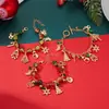 Adornos Navideños Europeos y Americanos Dibujos Animados Árbol de Navidad Copo de Nieve Estrella de Cinco Puntas Pulsera Colgante Pulsera de Atmósfera Navideña