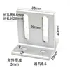 Soportes de Esquina Ajustables de Perfil de Aluminio para Conectar Estantes y Paneles, Accesorios de Soporte de Pared de 90 Grados