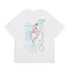 Casa Casablanca Camiseta Casual de Manga Corta Versión Correcta ins Marca de Nicho Trendy Europea y Americana High Street Algodón Puro