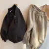 Sudadera con cuello alto y forro polar para niños, elegante y gruesa para otoño e invierno, ropa nueva para niños, top cálido para bebés y niños pequeños