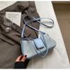 Bolso Pequeño de Alta Gama para Mujer 2024 Nuevo Bolso Cruzado Versátil para Mujer Bolso Nicho Francés de un Solo Hombro para Axila Bolso Tipo Baguette Francés