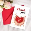 Tarjetas de agradecimiento para compra directa transfronteriza con juego de sobres, se pueden escribir a mano con mensajes y bendiciones, tarjetas de texto plegables