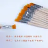 Pincel de Nylon com Ponta Plana 1,5cm Pincel de Cerâmica para Pintar Aquarela Uso Estudantil Pincel para Grafite Cabo Único