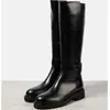 Botas Planas Talla Botas de Mujer Talla 4732 Negras Adulto Botas Martin Pedir Europa y los Estados Unidos
