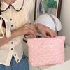38243 Bolsa de Maquiagem Acolchoada Grande Capacidade Coelho Fofo Amor Bolsa de Armazenamento Portátil Bolsa para Artigos de Higiene Pessoal de Viagem