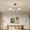 Lustre Vintage para Sala de Estar Estudo Sala de Jantar Quarto Lâmpada Criativa Americana Retro Atmosférico Série de Cores Maillard Iluminação Luxo Leve