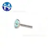 F136 Aleación de Titanio Espiral Interna de un Solo Extremo Barra Recta Modificada para Pendiente 1.0/1.2 Barra de Repuesto Barra para Cuidado del Oído Accesorios