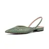 Zapatos Planos 2024 Verano Nuevos Zapatos de Mujer Zapatos Calabaza Tacón Grueso Tacón Bajo Zapatos de Moda Punta Superior Sandalias de Pelo