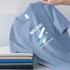 Camiseta de Manga Corta para Hombre Seda de Hielo Manga Corta Camiseta para Hombre Verano Cuello Redondo Camiseta Base Casual Versátil Guapo Camiseta Corta para Hombre