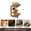 Mesa auxiliar de sofá de madera maciza, mesita de noche móvil, mueble auxiliar para uso doméstico en salas de estar, mesa de centro pequeña para apartamentos, mesa auxiliar, mesa de café pequeña