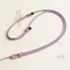 Cordón de collar con colgante ajustable, cuerda de seda dorada, nudo de piña, colgante de jade, joyería de cera de abeja, cuerda para colgar en el cuello DIY