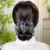 Pinza para el Cabello de Lazo, Pinza para el Cabello de Gasa Burbuja Floral de Nube, Pinza de Garra para la Parte Posterior de la Cabeza de Mujer, Pinza de Tiburón de Gama Alta, Accesorio Grande para el Cabello