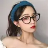 Nuevas Gafas Transparente Estilo Ojo de Gato de Gama Alta, Retro y Elegantes, Luz Azul Antirreflejante Negra, Monturas Ultrafinas de Moda, Monturas Negras al por Mayor