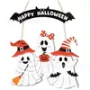 Decoração Suspensa de Halloween de Madeira Nova Estilo Retrô Abóbora Caveira Chapéu de Bruxa Decoração de Festa Interna