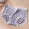 Manny Queen Underwear Feminino Cintura Média Sem Costura Respirável Macio Confortável Sexy Verão Jacquard Renda Triângulo Shorts Explosões