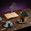 Posavasos de Madera Halloween Festival Clásico Retro Restaurante Vajilla Aislamiento Posavasos para Té Antideslizante Base para Taza Set Festivo