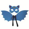 Novo Halloween Halloween festa infantil asas de morcego máscara terno não-tecido cosplay adereços