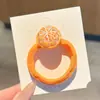 Gomas de Pelo de Frutas de Colores para Niñas Que No Dañan el Cabello, Alta Elasticidad, Bandas para el Cabello Duraderas, Anillos para Coletas Altas, Cuerdas para el Cabello de Niñas