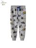 2026 Pantalones de Punto Largos para Niños Estilo Europeo y Americano Nuevo con Estampado de Excavadora Primavera y Otoño Venta al por Mayor y Dropshipping
