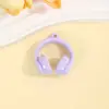 Contas Pingentes Versáteis Pequenas em Forma de Fone de Ouvido Acrílico Laqueado Acessórios para Colar Brinco Pingente em Forma de Fone de Ouvido DIY Joias