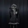 Nueva moda urbana vintage en INS transfronterizo: Sudadera con cremallera estilo Harajuku, chaqueta Y2k, sudadera de moda