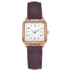 Nuevo modelo más vendido para comercio exterior, reloj cuadrado simple para mujer estilo correa, reloj de pulsera de cuarzo, stock del fabricante para venta al por mayor