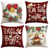 Comercio Exterior Transfronterizo Más Vendidos Fundas de Almohada Navideñas Personalizadas para Sofá de Sala de Estar, Cojines Decorativos Festivos para Dormitorio, Almohadas y Fundas de Almohada