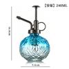 Chaleira de Spray de Vidro Relevo Floco de Neve Tipo Pressão Criativa Rega de Flores Vintage Jardinagem Borrifador Doméstico Frasco Esterilizador de Spray