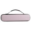 Popular Tecido Oxford Rosa Secador de Cabelo Portátil com Modelador Bolsa de Aviação Forrada com Veludo Alisador Bolsa de Cosméticos Eva