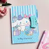 Nuevo Lindo Cuaderno de Papelería de Dibujos Animados Hello Kitty con Bolígrafo y Candado de Contraseña para Niños