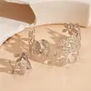 Pulseras Metálicas Geométricas Irregulares Transfronterizas Europeas y Americanas, Pulseras de Moda y Personalizadas, Joyería de Mano de Lujo Ligero y Gama Alta, Diseño de Nicho