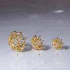 Recubrimiento de retención de color fuerte platino hueco circón flor de palacio soporte tapa de flor pulsera de cristal accesorios DIY