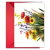 Conjunto de Envelopes para Cartão de Cumprimentos com Ilustração de Flores e Plantas Transfronteiriças Estilo Literário Cerimônia de Aniversário Agradecimento Cartão Universal