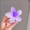 Pinza para el Cabello de Plumeria Color Gel Sweet Pasador Accesorio para el Cabello Transfronterizo Nuevo Lindo Garra de Plástico Degradada Cola de Caballo Fresca