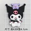 Grandes Pegatinas 3D de Dibujos Animados con Cinnamoroll, Hello Kitty, Kuromi, Accesorios de Pegamento Suave para Bricolaje para Fundas de Teléfono, Pantuflas, Decoraciones