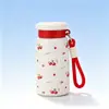 Nueva y elegante taza de bolsillo mini y portátil para mujer, hecha de acero inoxidable 316, con una correa para llevar