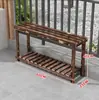 Suporte de Flores Rack de Armazenamento Sala de Estar Chão Madeira Maciça Multicamadas Interior Plantas Verdes Suculentas Plantas de Varanda Prateleira Expositora para Vasos de Flores